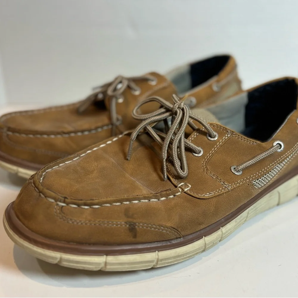 Dockers Brown Leather Boat Shoes Men’s Size 13